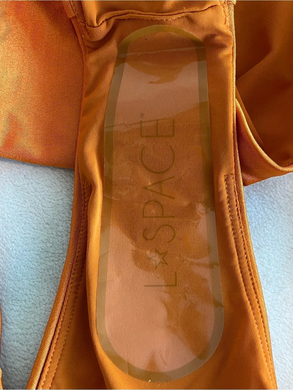 L*Space Bikini Set Toni Top & Wilder Bitsy Bottom Large/XL Orange Resortwear